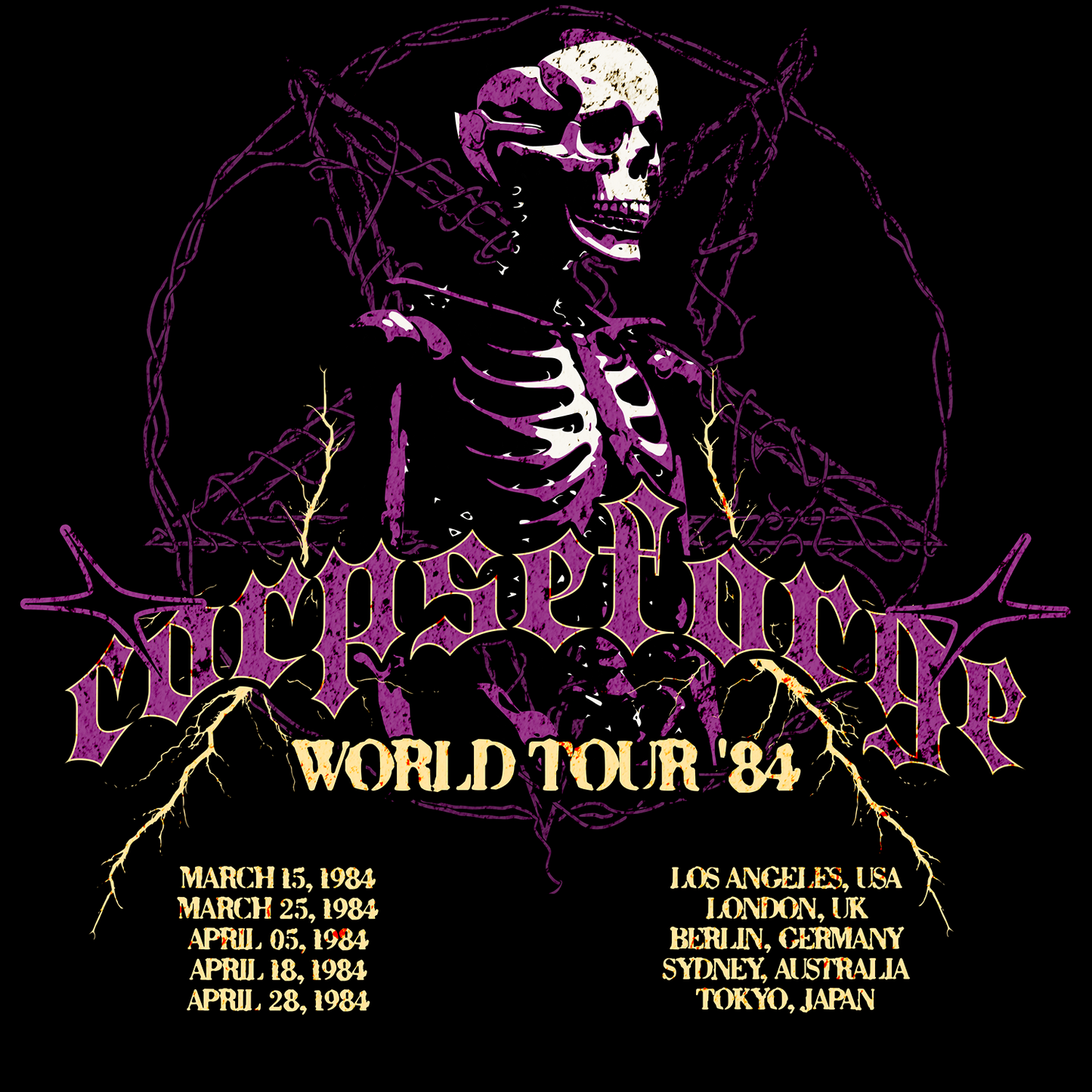 Corpseforge World Tour '84 T-Shirt