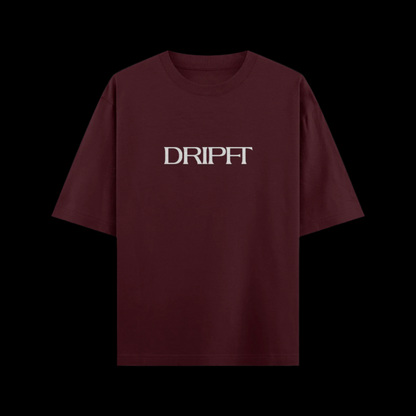 Dripft Basic Oversized Tee – Maroon